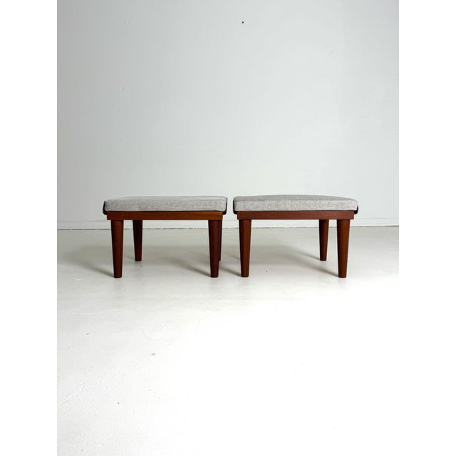 Danish Teak Stools, 1960s, Set of 2 For Sale - Image 6 of 10