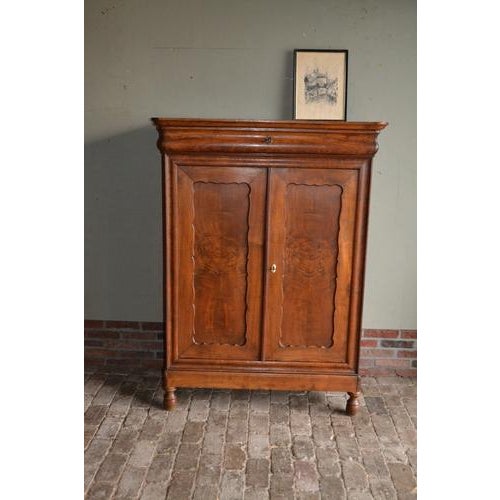 Antique Biedermeier Fruitwood Girls Cupboard For Sale - Image 11 of 11