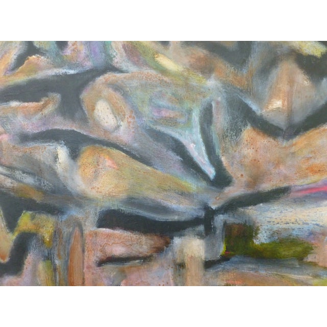 2020s "Flock" Large Abstract Avian Oil and Acrylic Painting by Scott Spencer For Sale - Image 5 of 6