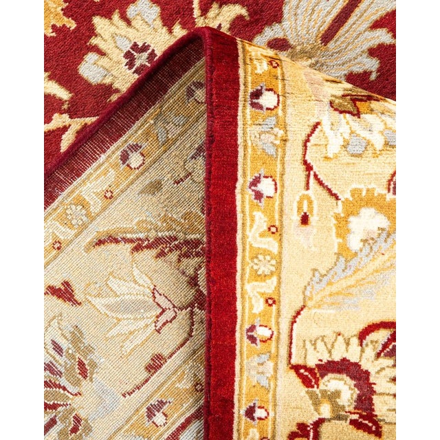 Mogul, One-of-a-Kind Hand-Knotted Area Rug in Red, 4' 3" x 6' 3" For Sale In New York - Image 6 of 8