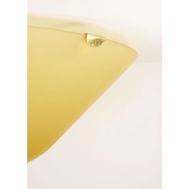 Yellow Large Vintage Murano Ceiling Lamp from VeArt For Sale - Image 8 of 14