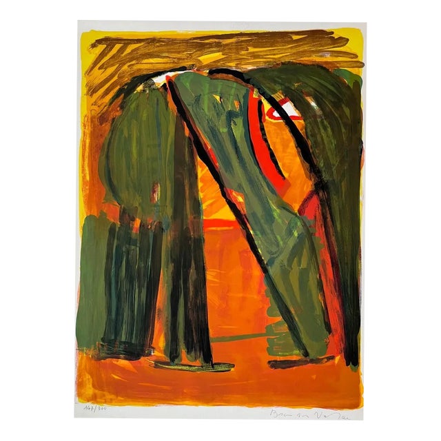 Bram Van Velde, Forest, 1970s, Lithograph For Sale