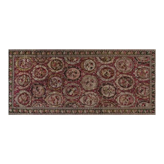 Authentic Caucasian Karabagh Botanic Handmade Wool Carpet For Sale
