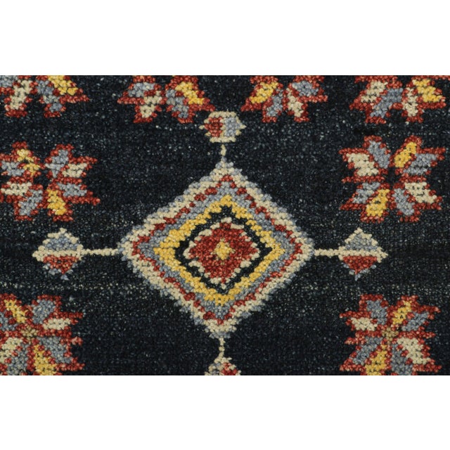 Modern Rug & Kilim's Classic Oriental Rug with Navy and Crimson Geometric Patterns For Sale - Image 3 of 3