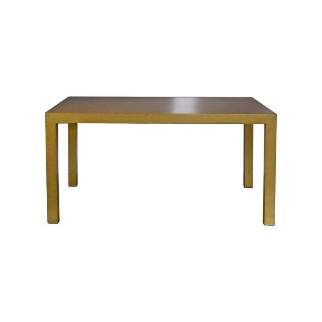 Contemporary Custom Made Parsons Dining Table For Sale - Image 3 of 9