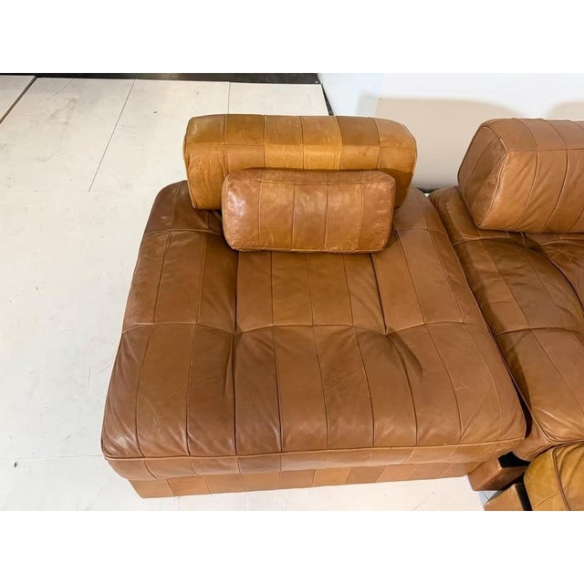 DS-88 Leather Living Room Sectional Patchwork Sofa from de Sede, Set of 4 For Sale - Image 17 of 18