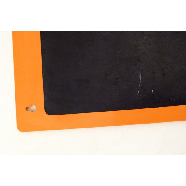 Wall Blackboard in Orange Plastic by Lynx, France, 1970s For Sale - Image 3 of 12