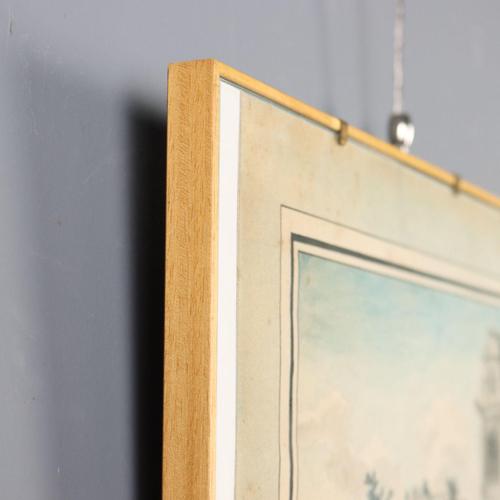 Johann Franz Gout, Gothic Ruins, Watercolor For Sale - Image 10 of 12