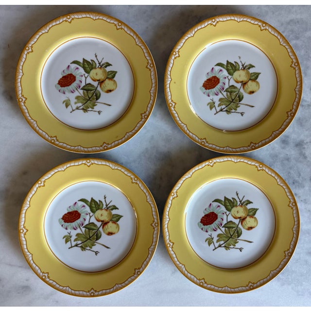 Georges Briard Set of 7 Somerset Plates by Georges Briard With Botanical Fruit Design For Sale - Image 4 of 10
