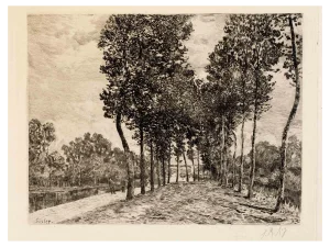After Alfred Sisley, Landscape, Etching, 19th Century