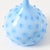 Opaline Blue Glass Hobnail Pattern Vase from Empoli, 1960s For Sale - Image 9 of 10