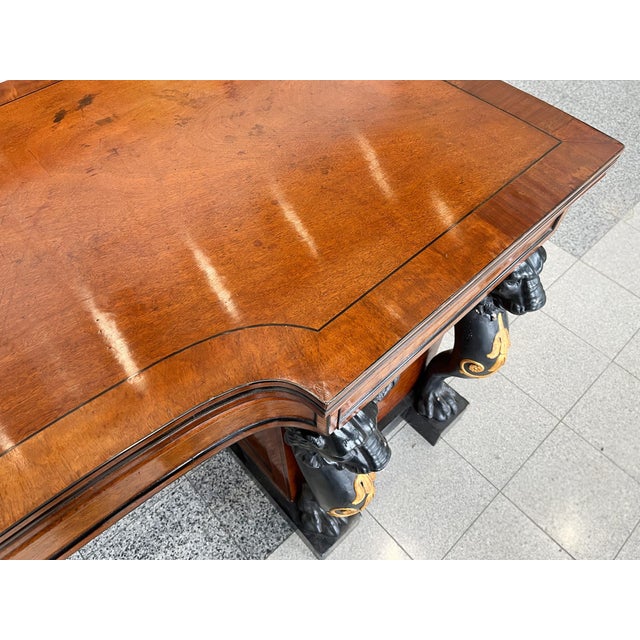 Brown Early 19th Century Regency Mahogany Sideboard With Ebony Inlays For Sale - Image 8 of 18