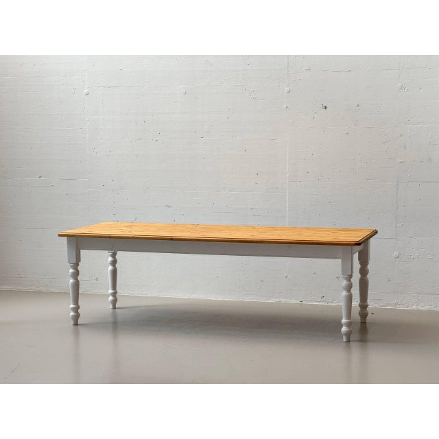 Large Country-Style Dining Table in Wood, 1980s For Sale - Image 9 of 18