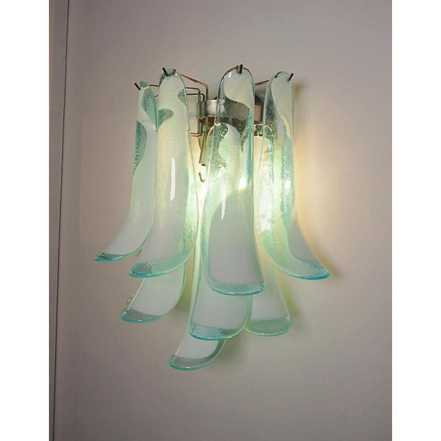 1990s Italian Petal Murano Sconces, 1990s, Set of 2 For Sale - Image 5 of 12