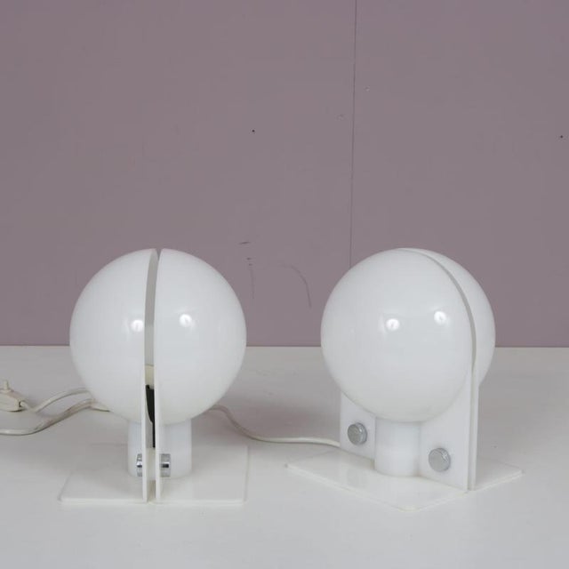 Sirio Lamps by Sergio Brazzoli for Guzzini, Italy, 1970s, Set of 2 For Sale - Image 10 of 12
