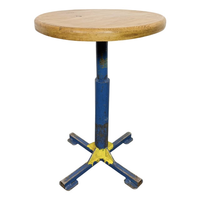 Vintage Industrial Workshop Stool, 1960s For Sale