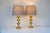 Mid-Century Modern Scandinavian Modern Space Age Brass Table Lamps from Nafa, Sweden, 1970s, Set of 2 For Sale - Image 3 of 18