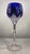 Striking set of four vintage “The Stars of Midnight” cobalt blue crystal wine glasses designed by Horst Belda for Franklin...