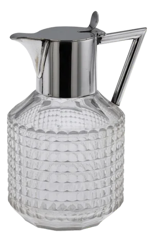 Antique German Silver Plated and Cut Glass Claret Jug from WMF, 1890s