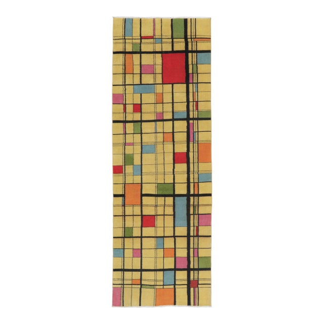Vintage Mid-Century Modern Wool Runner, by Rug & Kilim, Turkey For Sale