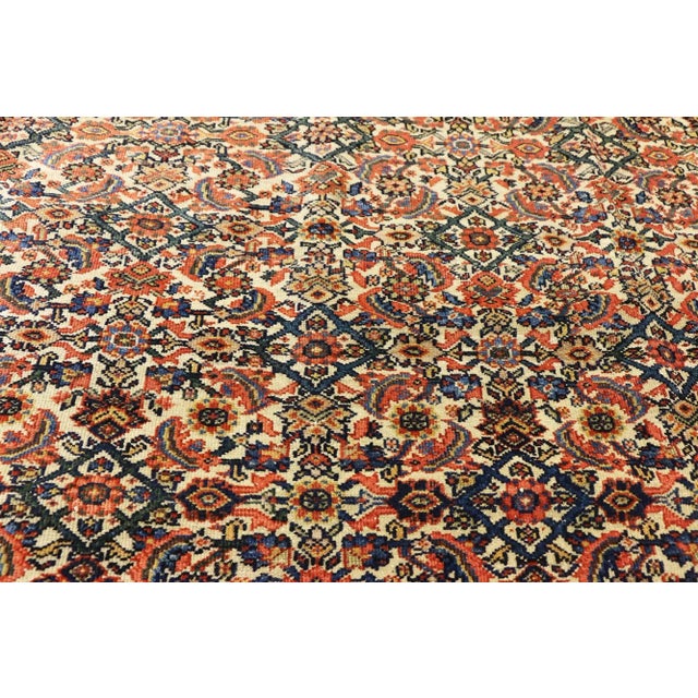 Late 19th Century Late 19th Century Antique Persian Farahan Rug, 07'07 X 12'04 For Sale - Image 4 of 9