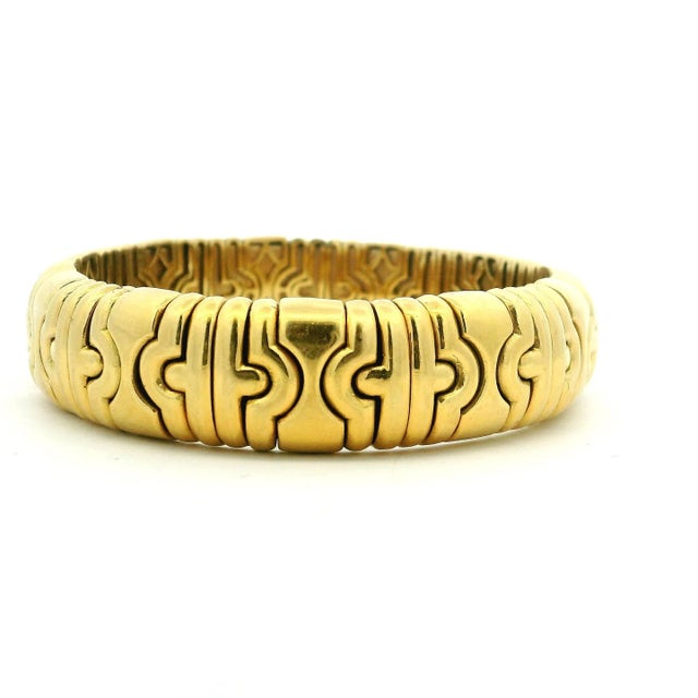 1970s Italian 18k Gold Tobogas-Style Bracelet, 1970s For Sale - Image 5 of 11