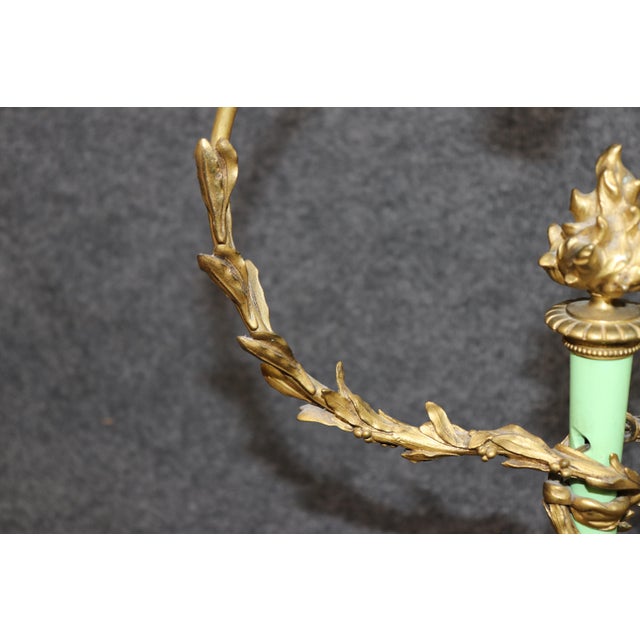 Bronze 1910s French Bronze Ormolu Bronze Mounted Bronze Table Lamp For Sale - Image 8 of 12