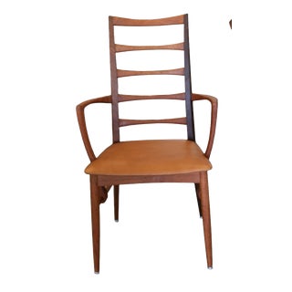 Danish Liz Armchair in Teak and Leather by Niels Koefoed for Koefoeds Hornslet, 1960s For Sale