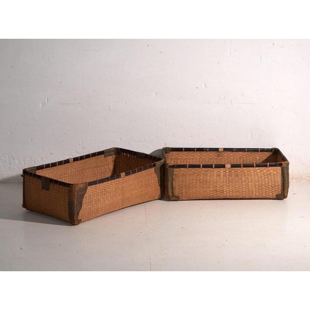 1920s Vintage Kōri Trunk in Willow Wicker, Japan, 1920 For Sale - Image 5 of 12