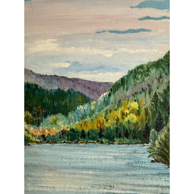 1950s Swedish Mid 20th Century Plein Air Landscape - Signed "J. Hovedskou For Sale - Image 5 of 9