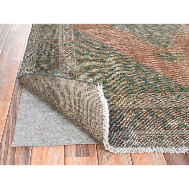 Persian 1960s Brown Vintage Persian Rug For Sale - Image 3 of 7