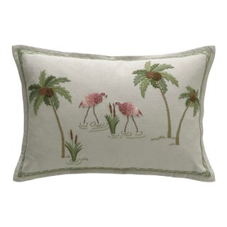 Chelsea Textiles Flamingo Pillows For Sale