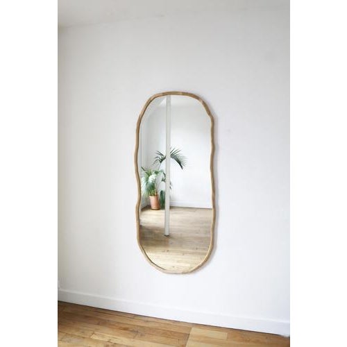 Handcrafted Long Ondulation Mirror by Alice Lahana Studio Limited Edition of 8 Dimensions: D 62 x H 155 cm Materials:...
