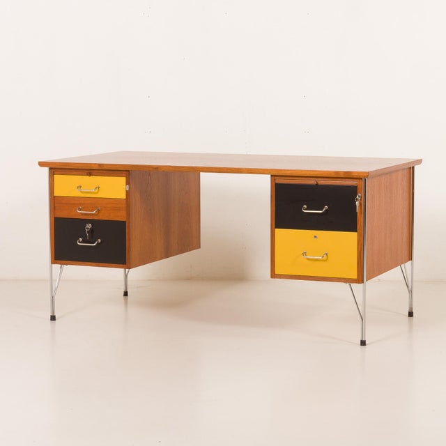 Mid-Century Modern Danish Teak Desk, 1970s For Sale - Image 13 of 18