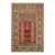 Traditional and Special in a Red Background Color Antique Turkish Ghiordes Prayer Rug For Sale