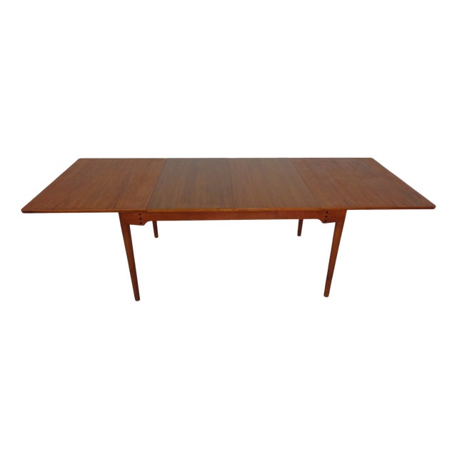 Extandable Teak Model B065 Dining Table by Finn Juhl for Bovirke, Denmark, 1950s For Sale
