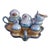 1930s Japanese Lusterware Condiment Nest of Duck Family- 10 Pieces For Sale