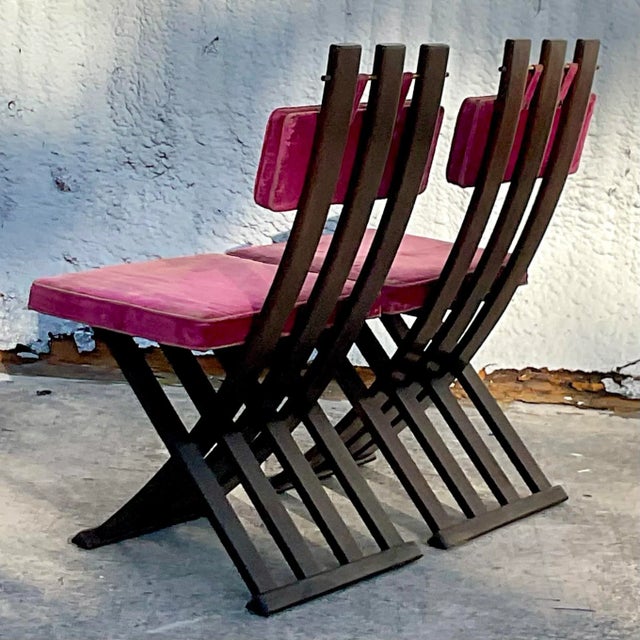 Wood Vintage Mid-Century Modern Harvey Probber for Lord and Taylor Moorish Chairs - Set of 2 For Sale - Image 7 of 8