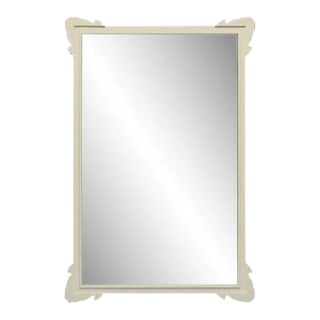 Fleur Home Garden District Napoleon Rectangle Mirror in Delaware Putty, 30x40 For Sale