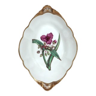 Spode Porcelain Botanical Specimen Dish- Spring Meadow Saffron, After William Curtis For Sale