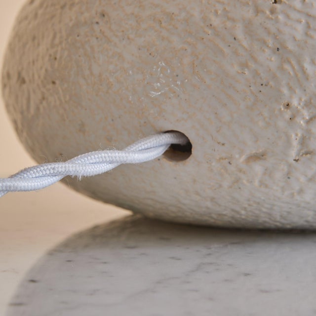 Ceramic French White Ceramic Table Lamp, 1960s - 2 Available For Sale - Image 7 of 12