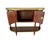 Brown French Mahogany Buffet With Marble Top and Brass Gallery For Sale - Image 8 of 17