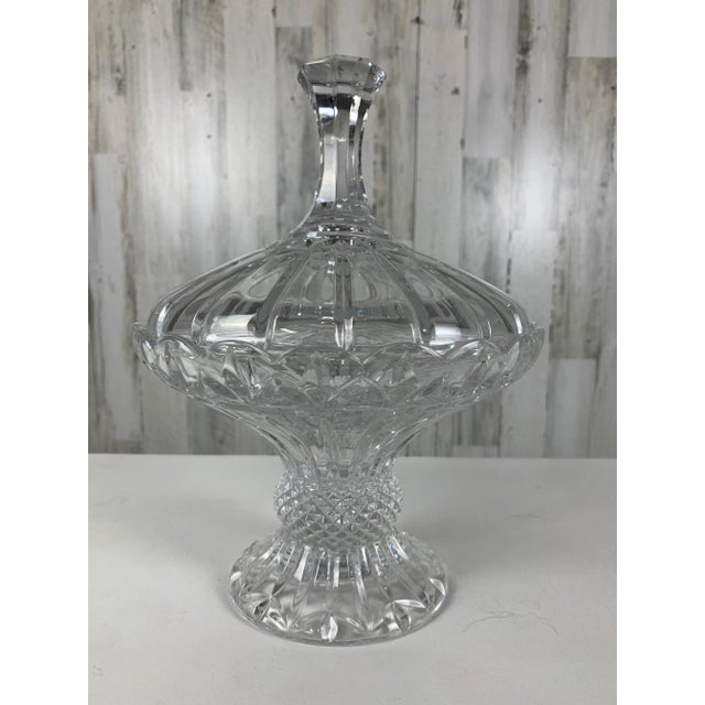 Nice compote crystal from Shannon Crystal of Ireland.No Label present but well documented on line