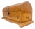 Barrel Shape Top Vintage Pine Wood Trunk Chest MINT For Sale