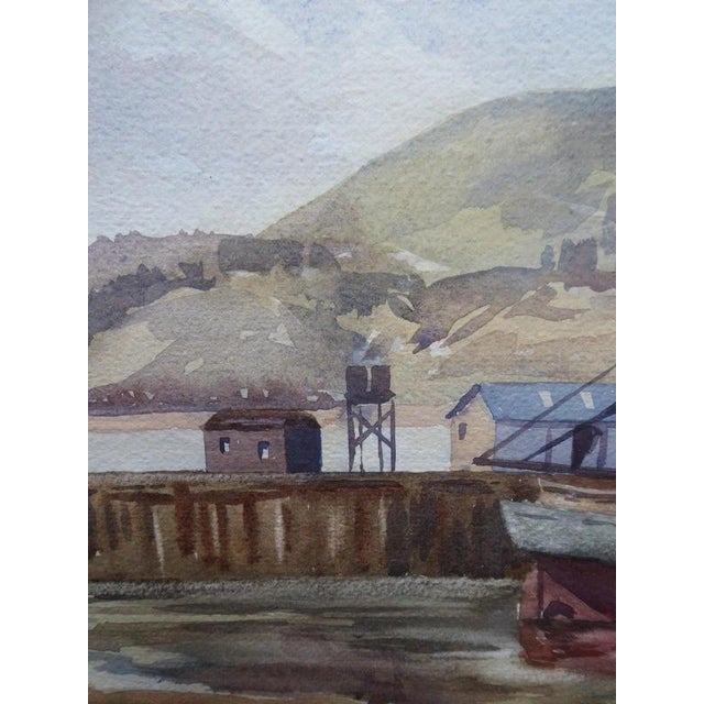 D. M. Bland, Scarborough Harbour, 1975, Watercolor on Paper, Framed For Sale - Image 10 of 14