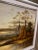Textile Vintage Framed Landscape Oil Print on Canvas For Sale - Image 7 of 8
