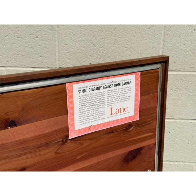 Vintage Mid-Century Modern Lane Cedar Chest | Walnut Blanket Storage Chest, Circa 1960s For Sale - Image 9 of 18