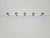 1970s Vintage Space Age Domino Wall Lamp in White from Targetti Sarkey, 1970s For Sale - Image 5 of 13