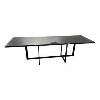Glossy Black Lacquered Table, 1970 For Sale