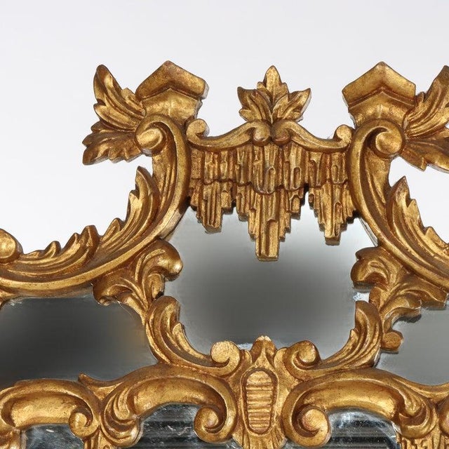 Large Antique French Rococo Style Gilt Wood Mirror C1930 For Sale - Image 6 of 13